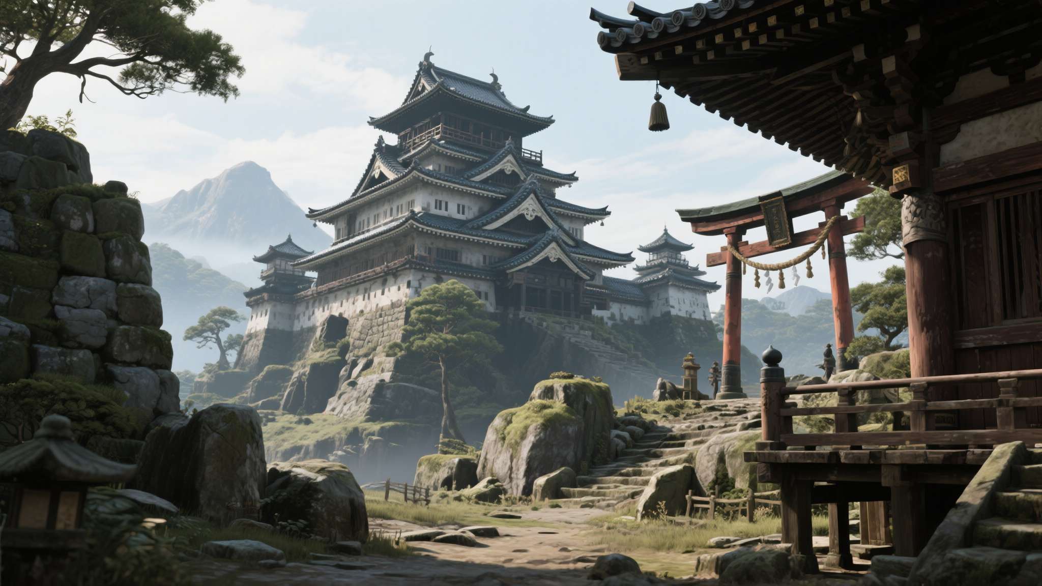 刺客信条影野分的纪念物 据 Thierry Dansereau 透露,为了尽可能真实地还原16世纪日本的