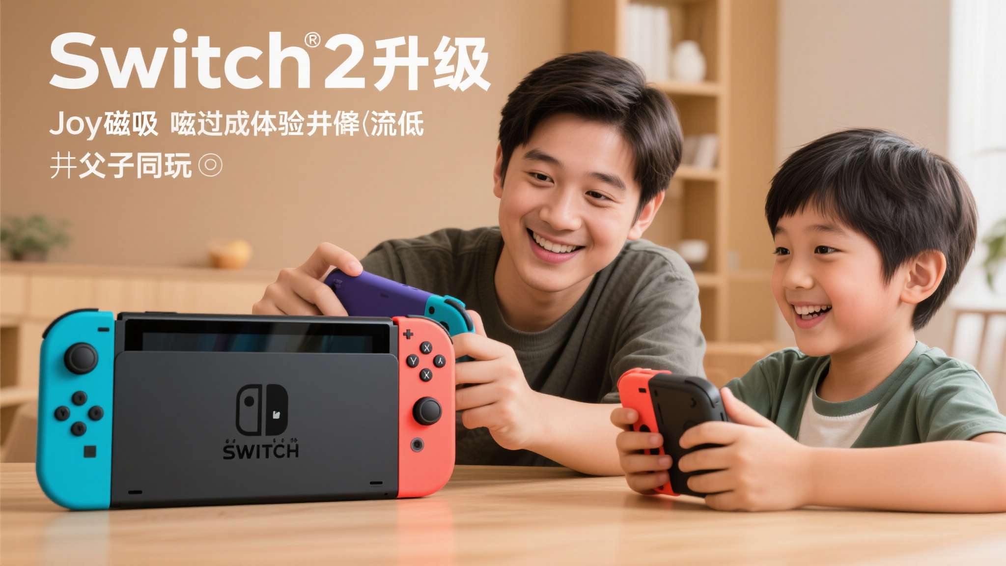 Switch2升级后的Joy-Con磁吸设计和更流畅的多人联机体验，进一步降低了